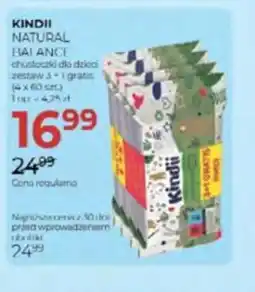 Jawa Drogerie Kindii Natural Balance chusteczki oferta