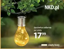 NKD Żarówka solarna ze szkła oferta