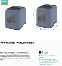 Biedronka Kocia kuweta Rotho, niebieska oferta