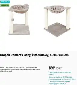 Biedronka Drapak Domarex Cozy, kwadratowy, 40x40x48 cm oferta