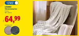 Lidl LIVARNO Teksturowany koc 180 x 220 cm oferta