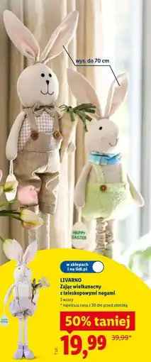Lidl LIVARNO Zając wielkanocny z teleskopowymi nogami oferta