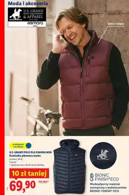 Lidl U.S. GRAND POLO DLA ESMARA MEN Kamizelka pikowana męska oferta
