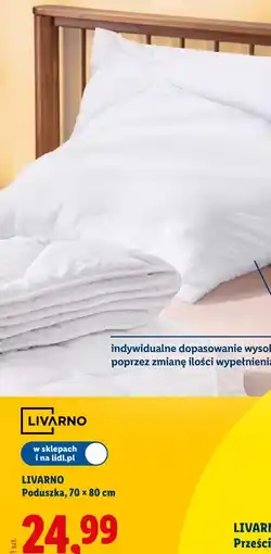 Lidl LIVARNO Poduszka, 70 x 80 cm oferta