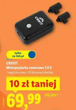 Lidl CRIVIT Minisprężarka rowerowa 7,4 V oferta