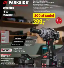 Lidl PARKSIDE PERFORMANCE Akumulatorowy klucz udarowy, 20 V oferta