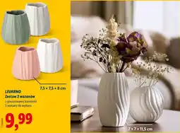Lidl LIVARNO Zestaw 2 wazonów z glazurowanej kamionki oferta