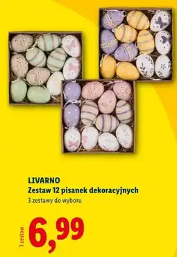 Lidl LIVARNO Zestaw 12 pisanek dekoracyjnych oferta