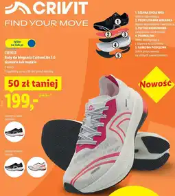 Lidl CRIVIT Buty do biegania CarbonLite 1.0 damskie lub męskie oferta