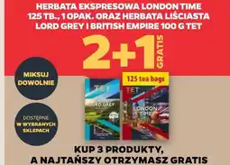 Netto Herbata ekspresowa London Time oraz Herbata liściasta Lord Grey i British Empire TET oferta