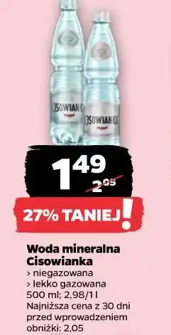 Netto Woda mineralna Cisowianka oferta