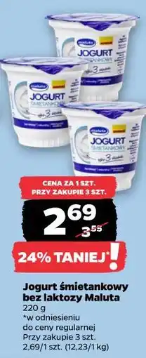 Netto Jogurt śmietankowy bez laktozy Maluta oferta