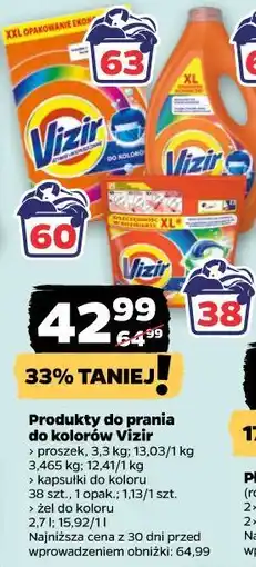 Netto Produkty do prania do kolorów Vizir (proszek, kapsułki, żel) oferta