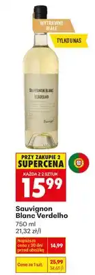 Biedronka Wino białe wytrawne sauvignon blanc verdelho oferta