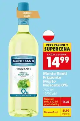 Biedronka Wino Frizzante Mojito Moscato 0% oferta