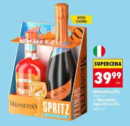 Biedronka Mionetto 0% + Mionetto Aperitivo 0% oferta