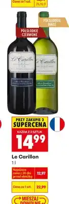 Biedronka Wino le carillon oferta