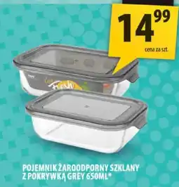 Arhelan Pojemnik żaroodporny szklany z pokrywką Grey 650ml oferta