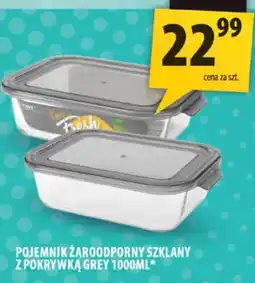 Arhelan Pojemnik żaroodporny szklany z pokrywką Grey 1000ml oferta