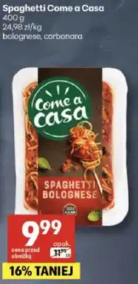 Delikatesy Centrum Spaghetti come a casa bolognese, carbonara oferta