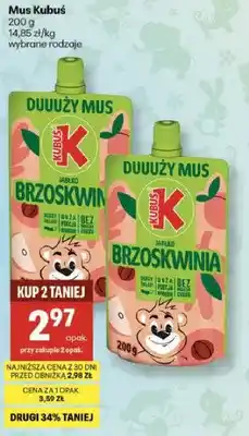 Delikatesy Centrum Mus jabłko brzoskwinia wybrane rodzaje oferta