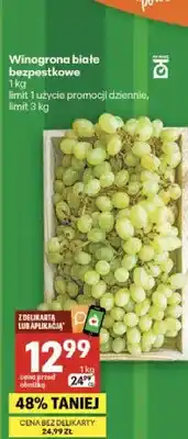 Delikatesy Centrum Winogrona białe bezpestkowe oferta