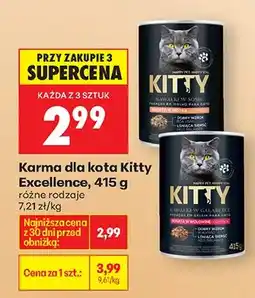 Biedronka Karma dla kota Excellence różne rodzaje oferta