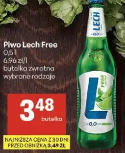 Delikatesy Centrum Piwo Lech Free butelka zwrotna wybrane rodzaje oferta