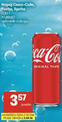 Delikatesy Centrum Napój Coca-Cola, Fanta, Sprite wybrane rodzaje oferta