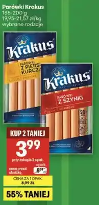 Delikatesy Centrum Parówki z szynki oferta