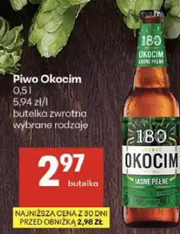 Delikatesy Centrum Piwo Okocim butelka zwrotna wybrane rodzaje oferta