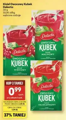 Delikatesy Centrum Kisiel owocowy kubek wybrane rodzaje oferta