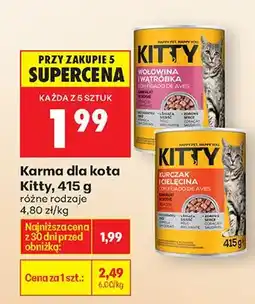 Biedronka Karma wołowina z wątrobą w sosie dla kota oferta