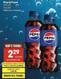 Delikatesy Centrum Napój Pepsi wybrane rodzaje oferta