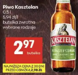 Delikatesy Centrum Piwo Kasztelan butelka zwrotna wybrane rodzaje oferta