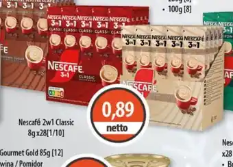 DUO-TES Nescafé 2w1 Classic oferta