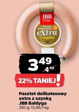 Netto Pasztet delikatesowy extra z szynką JBB Bałdyga oferta
