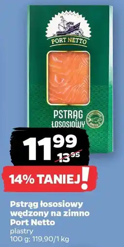 Netto Pstrąg łososiowy wędzony na zimno Port Netto plastry oferta