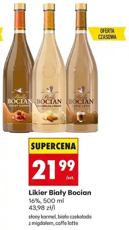 Biedronka Likier Biały Bocian (słony karmel, biała czekolada z migdałem, caffe latte) oferta