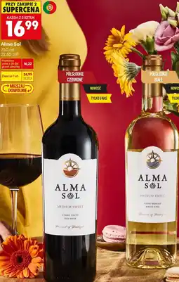 Biedronka Wino Alma Sol Półsłodkie Białe oferta