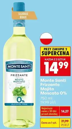 Biedronka Monte Santi Frizzante Mojito Moscato 0% oferta