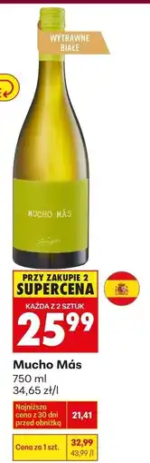 Biedronka Wino Mucho Más Wytrawne Białe oferta