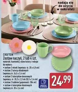 ALDI CROFTON Zestaw naczyń, 2 lub 4 szt oferta