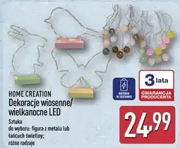 ALDI HOME CREATION Dekoracje wiosenne/wielkanocne LED oferta