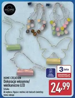 ALDI HOME CREATION Dekoracje wiosenne/wielkanocne LED oferta