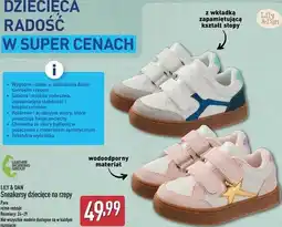 ALDI LILY & DAN Sneakersy dziecięce na rzepy oferta