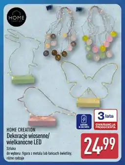 ALDI Dekoracje wiosenne/wielkanocne LED oferta