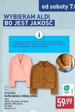 ALDI Kurtka damska z imitacji zamszu oferta