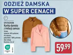 ALDI Kurtka damska z imitacji zamszu oferta