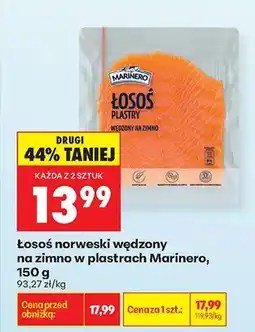Biedronka Łosoś norweski wędzony na zimno w plastrach oferta